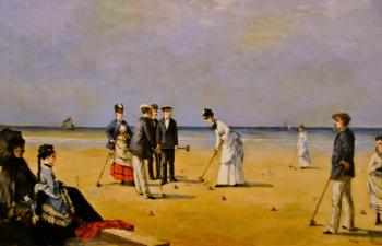 Louise Abbema : A game of croquet
